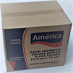 PAPEL HIGIENICO AMERICA FOM 8000 FOLHA DUPLAS INTERFOLHADAS-IMG_20191130_163657