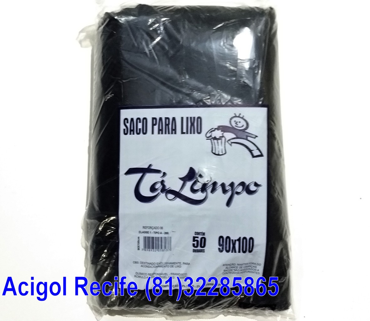 SACO LIXO TALIMPO 100 LITROS PRETO-ACIGOL 81 32285865-IMG_20180117_232332516