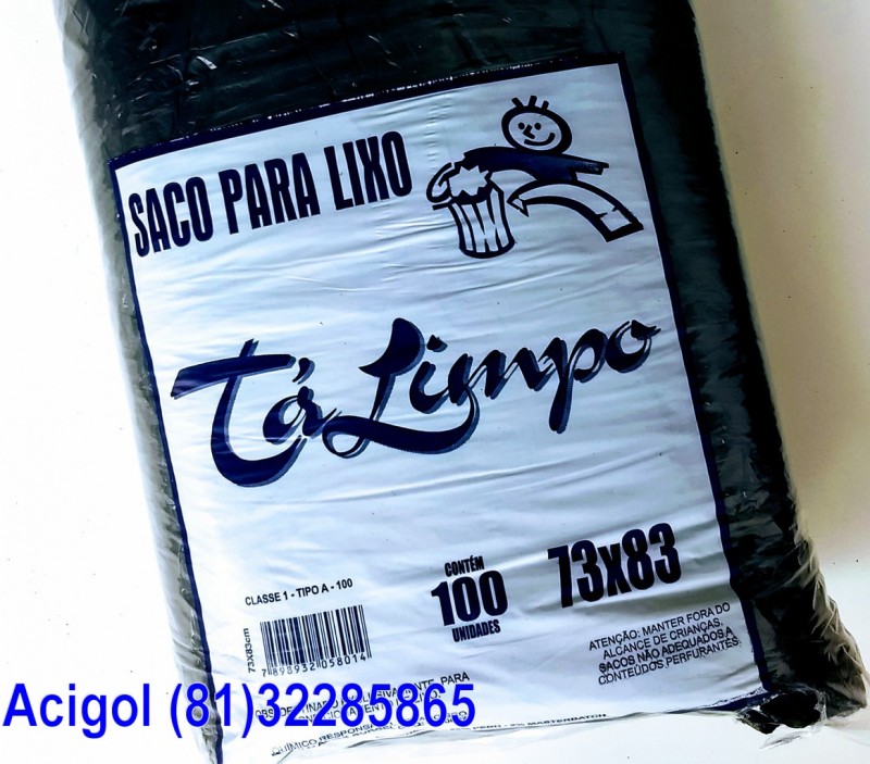 SACO LIXO TALIMPO 100 LITROS PRETO-ACIGOL 81 32285865-IMG_20180118_083459271