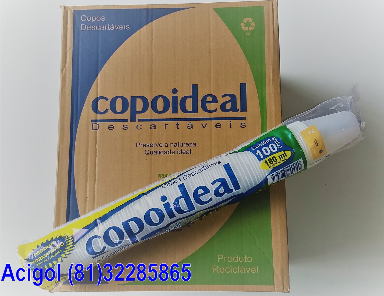 COPO DESCARTAVEL 180 ML COPOIDEAL-ACIGOL RECIF (81)32285865-IMG_20180218_123415150