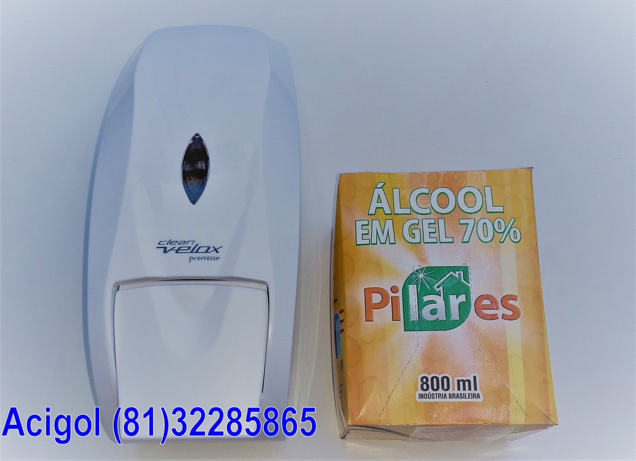 KIT ALCOOL GEL-DISPENSADOR E REFIL-ACIGOL RECIFE (81)32285865-IMG_20180224_171039096