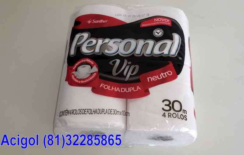 PAPEL HIGIENICO PERSONAL VIP 4X30M FOLHAS DUPLA-ACIGOL 81 32285865-IMG_20180107_134849755