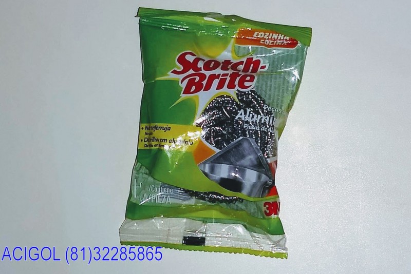 ESPONJA SCOTCH-BRITE PARA LIMPEZA DE PEÇAS DE ALUMINIO-COZINHA-ACIGOL RECIFE 81 32285865-IMG_20180626_211847738