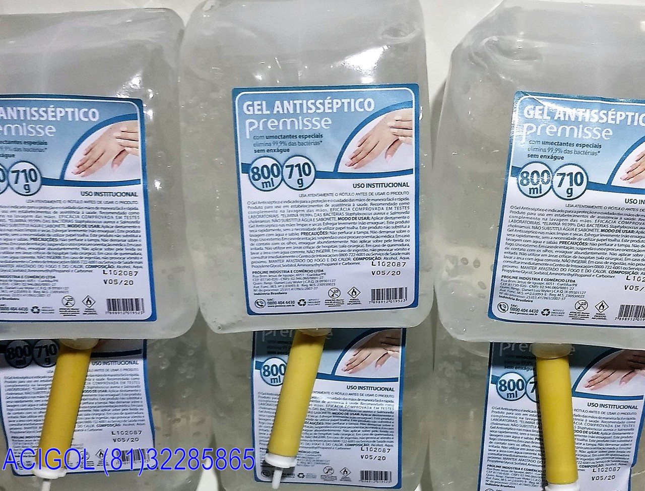 ALCOOL GEL ANTISSEPTICO PREMISSE-ACIGOL RECIFE 8132285865-IMG_20180821_213938891