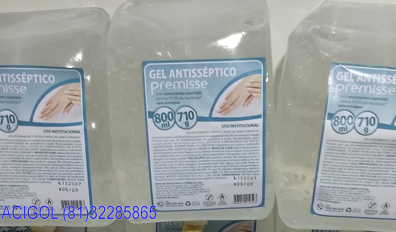 ALCOOL GEL ANTISSEPTICO PREMISSE-ACIGOL RECIFE 8132285865-IMG_20180821_214004405