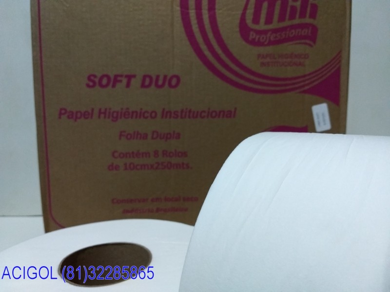 PAPEL HIGIENICO BIG ROLL FOLHAS DUPLAS MILI PROFESSIONAL-ACIGOL RECIFE 81 32285865-IMG_20180805_201542288