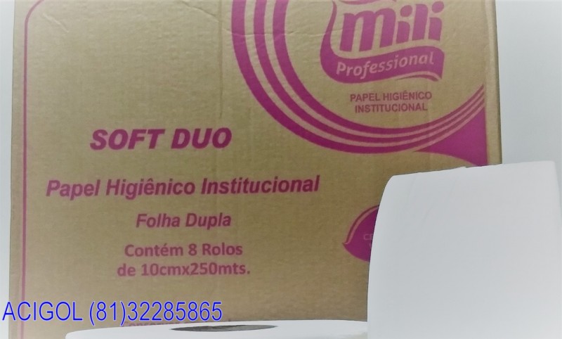 PAPEL HIGIENICO BIG ROLL FOLHAS DUPLAS MILI PROFESSIONAL-ACIGOL RECIFE 81 32285865-IMG_20180805_202935236