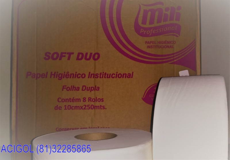 PAPEL HIGIENICO BIG ROLL FOLHAS DUPLAS MILI PROFESSIONAL-ACIGOL RECIFE 81 32285865-IMG_20180805_203039437