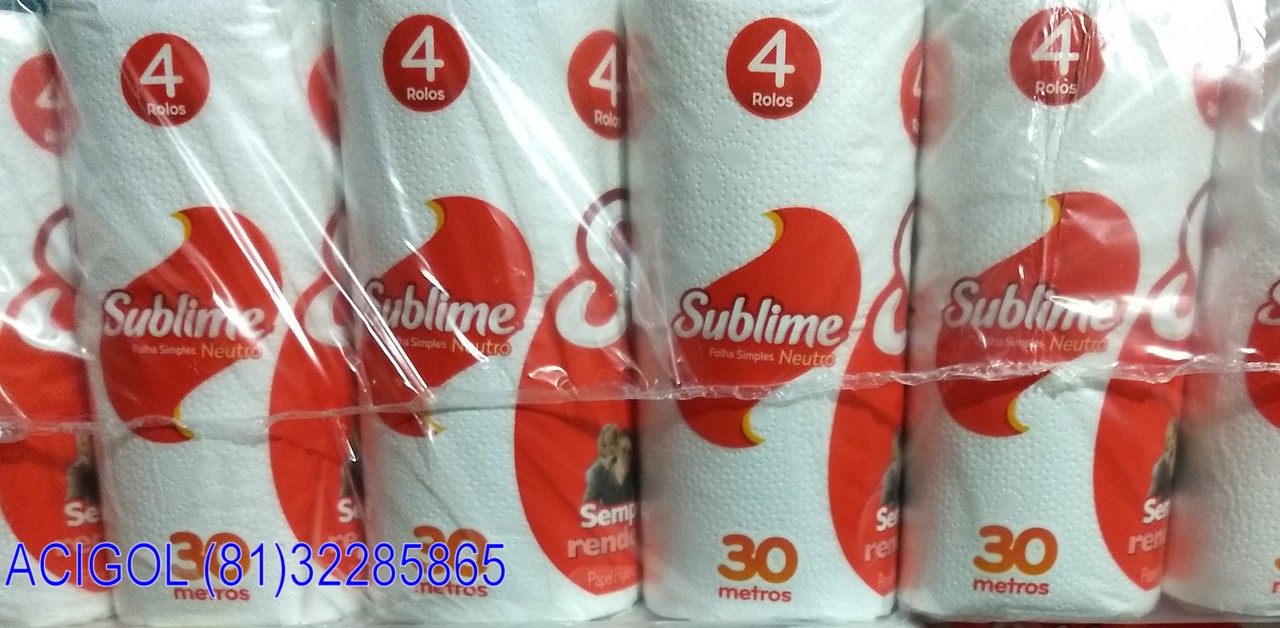 PAPEL HIGIENICO SUPLIME 64 ROLOS FOLHAS SIMPLES-ACIGOL RECIFE 81 32285865-IMG_20180805_195637242