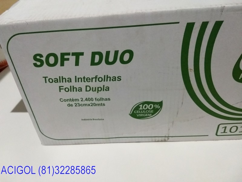 PAPEL TOALHA INTERFOLHAS 2400 FOLHAS DUPLAS MILI PROFESSIONAL-ACIGOL RECIFE 81 32285865-IMG_20180805_204906804