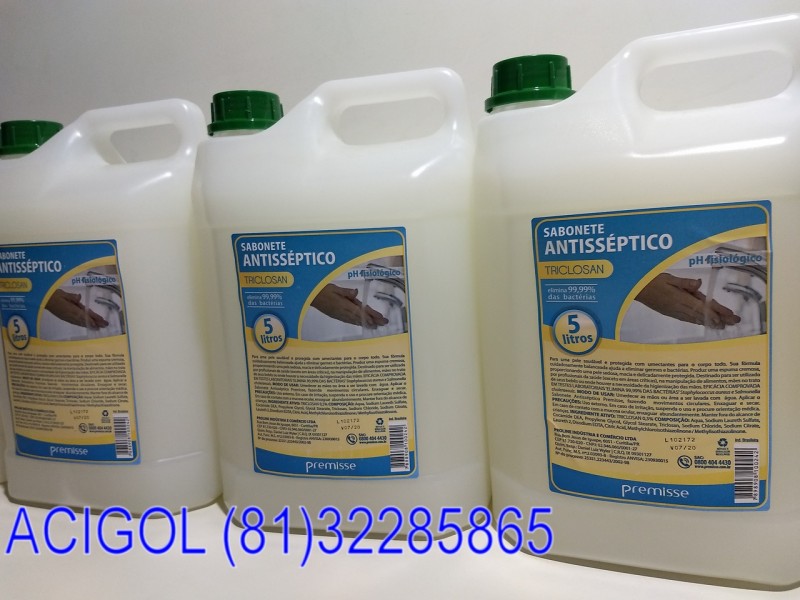 SABONETE LIQUIDO ANTISEPTICO PREMISSE COM 5 LT-ACIGOL RECIFE 81 32285865-MG_20181107_221154859