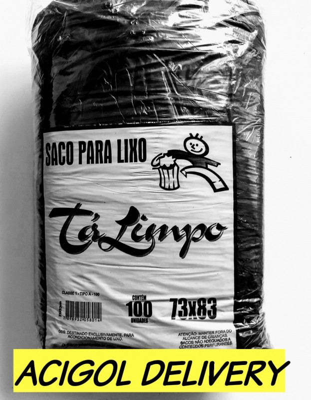 SACO PARA LIXO TALIMPO PRETO 100 LITROS-ACIGOL RECIFE 81 32285865-IMG_20190804_191120_