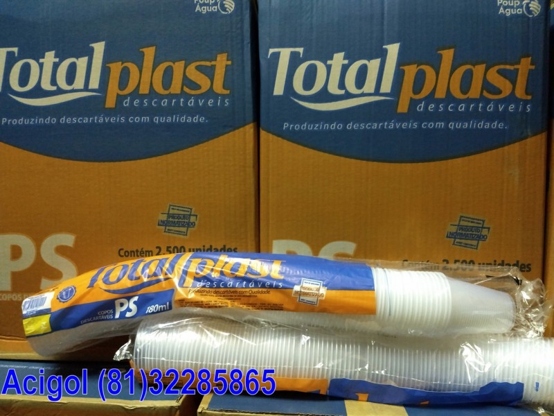 COPO DESCARTAVEL 180ML TOTALPLAST-ACIGOL 81 32285865-IMG_20171227_205317769