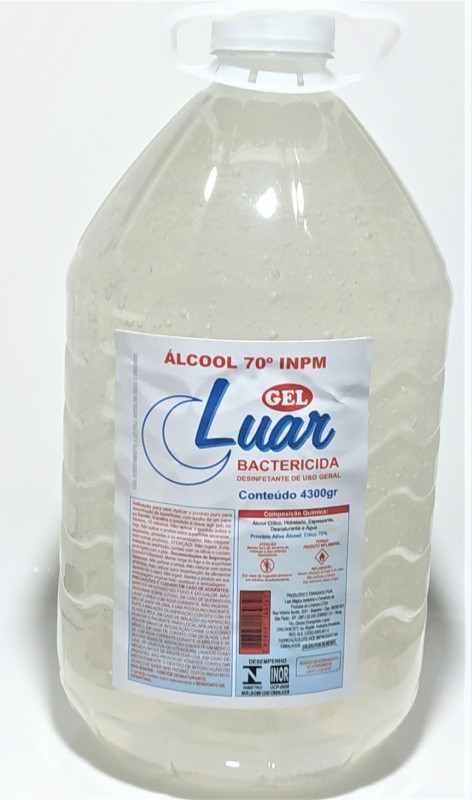 ALCOOL 70 EM GEL LUAR 5 LITROS