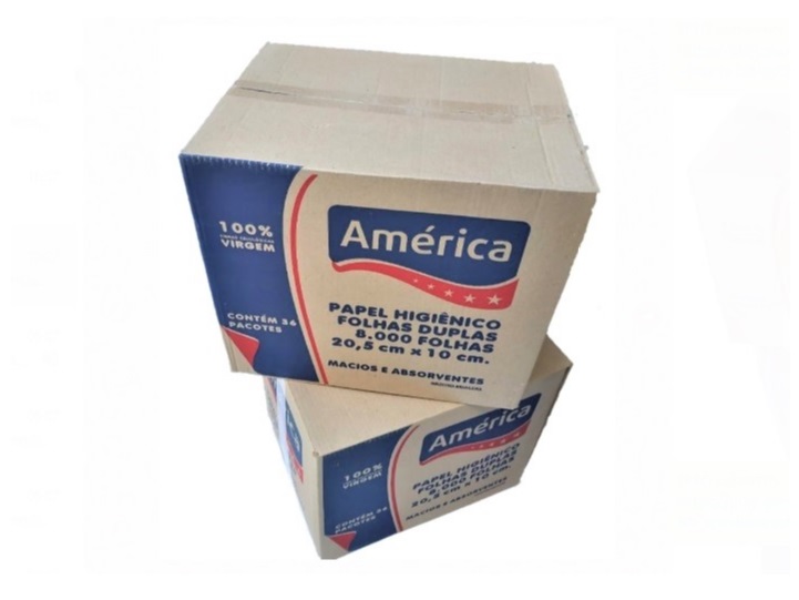 PAPEL HIGIENICO AMERICA FLS DUPLA 8.000FL-ACIGOL RECIFE 81 32285865