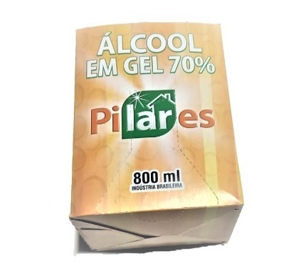 REFIL DE ALCOOL GEL PILARES 800 ML 2257