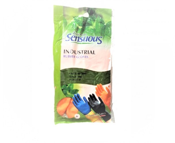 LUVA INDUSTRIAL RUBBER GLOVES LARANJA