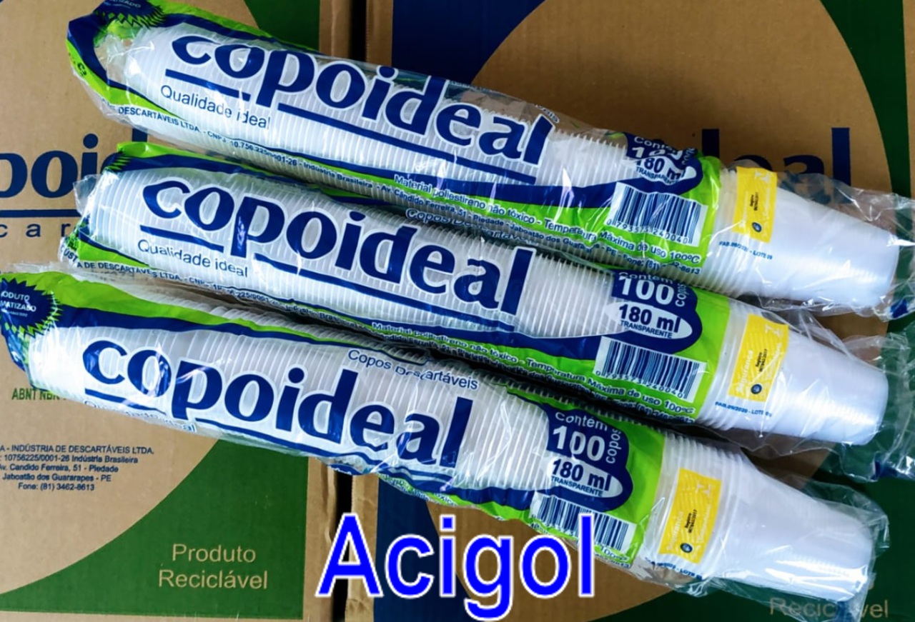 COPO DESCARTAVEL 180 ML COPOIDEAL - ACIGOL COPOS DESCARTAVEIS - Copia