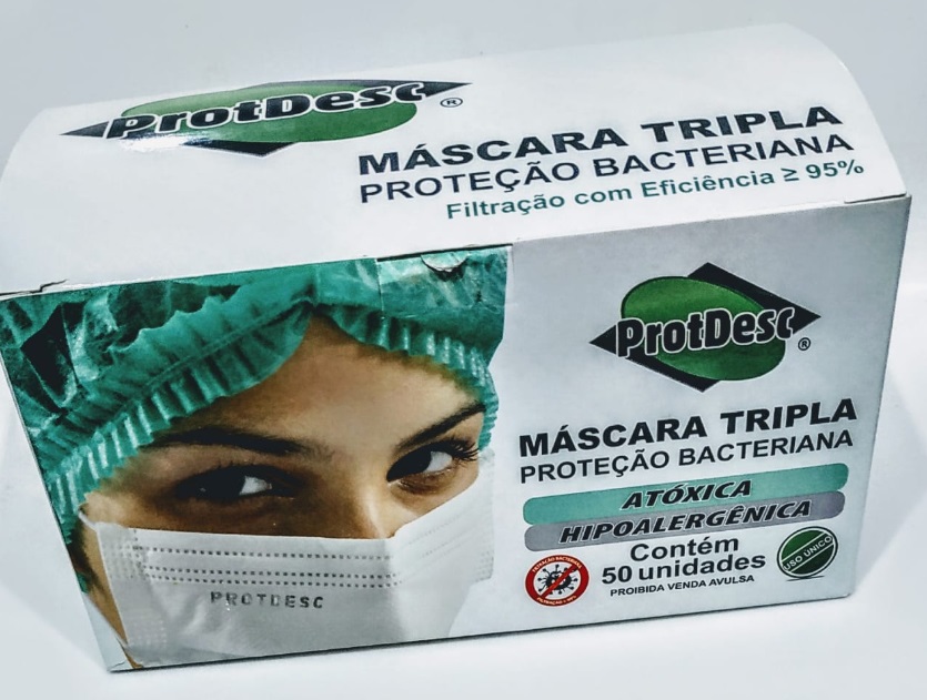 MASCARA CIRURGICA PROTDESC TRIPLA PROTEÇÃO1511201814