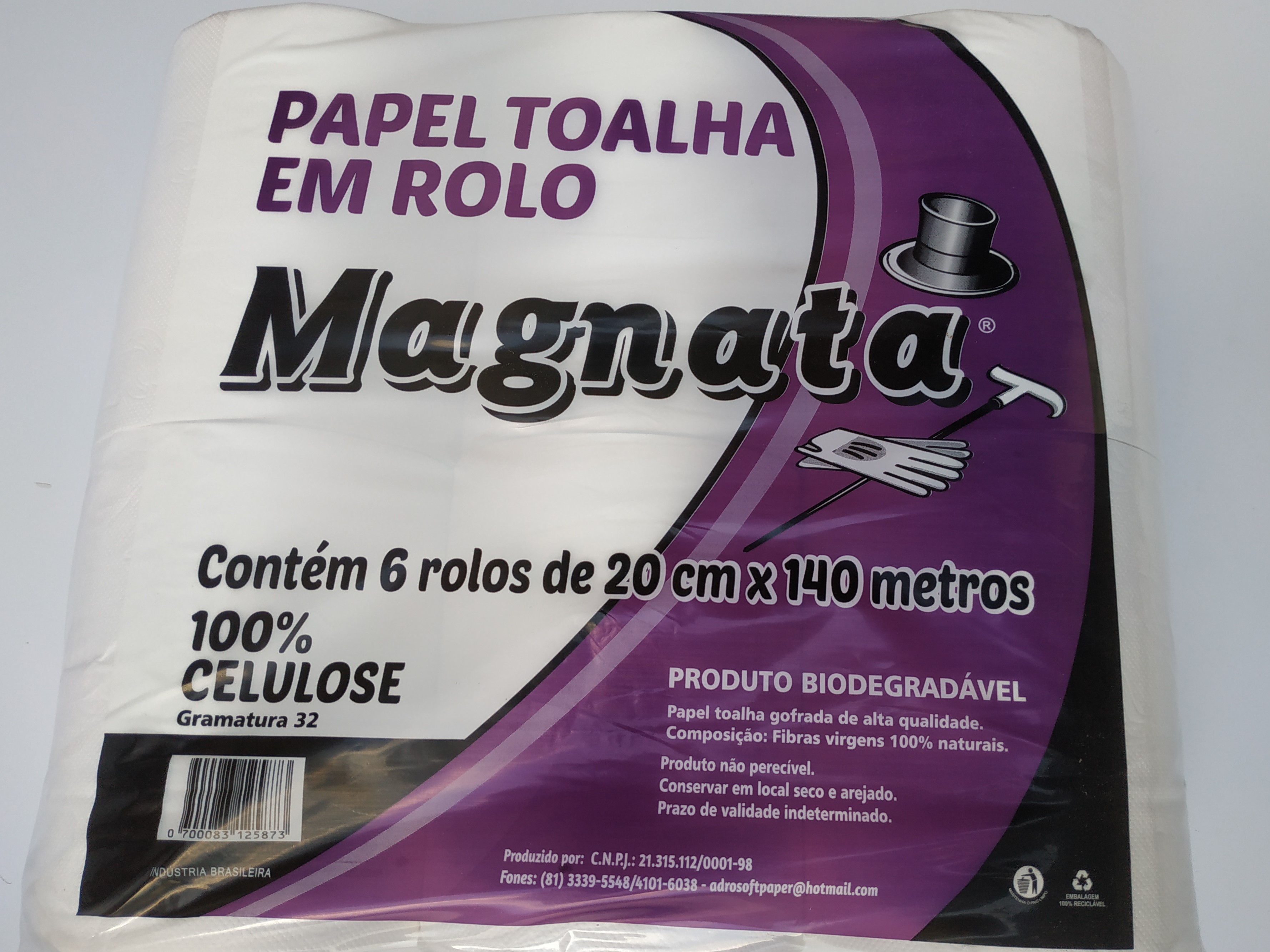 PAPEL TOALHA EM ROLO COM 6X140 MESTROS 32G-IMG_20191130_163513