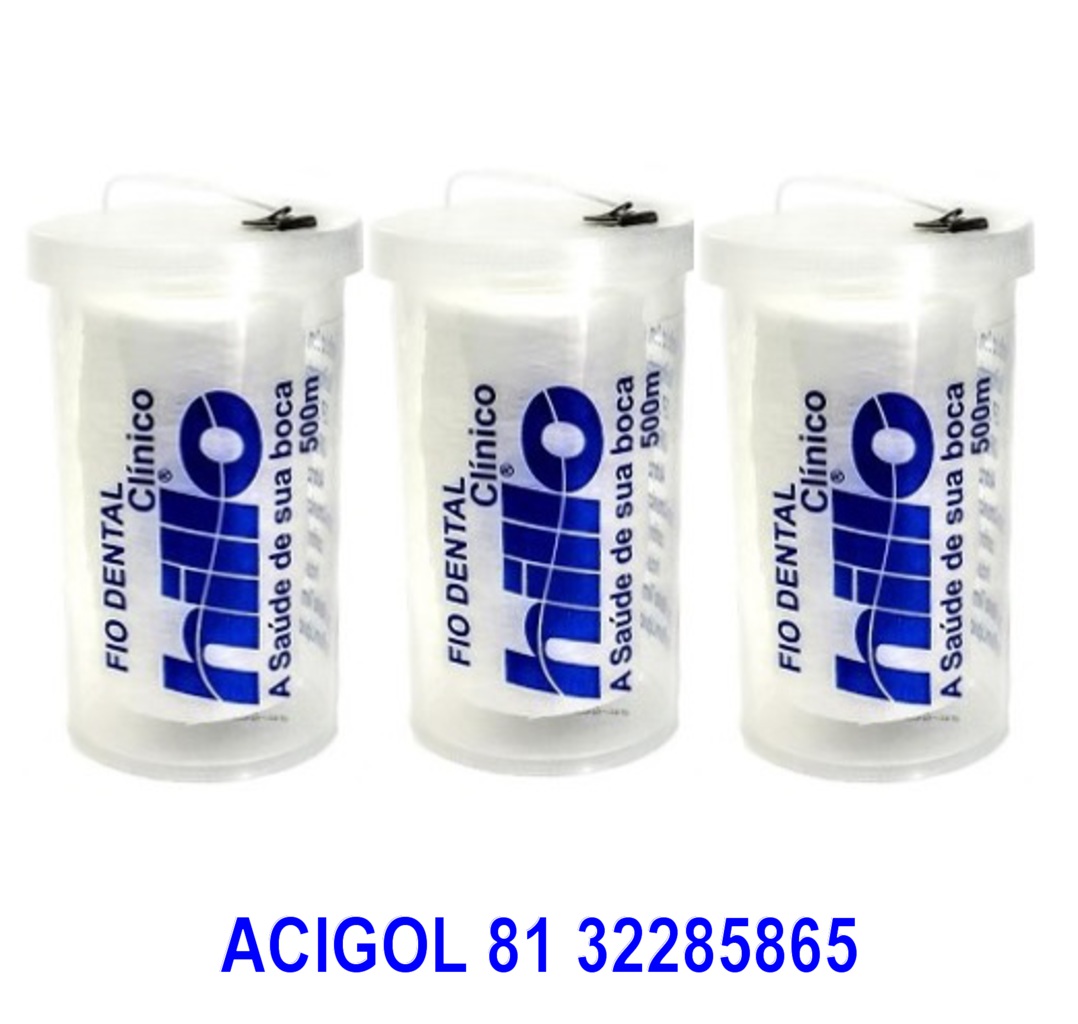 TRES FIO DENTAL CLINICO HILLO 500 M - ACIGOL 81 32285865090121