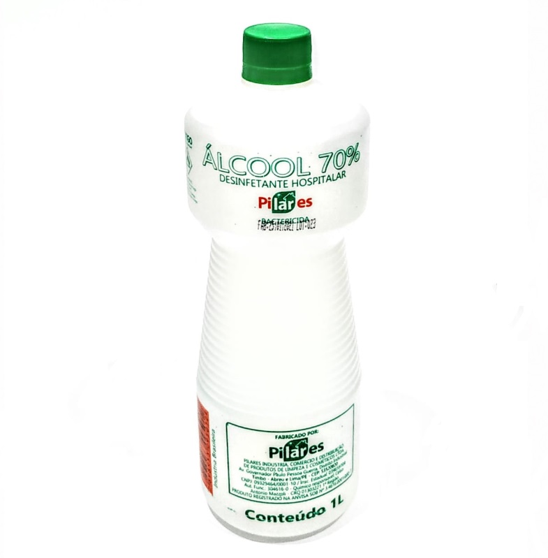 ALCOOL ETILICO HIDRATADO PILARES LIQUIDO 70 INCM COM 1 LITRO - ACIGOL 81 32285856