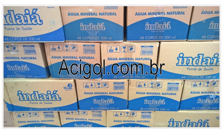 AGUA MINERAL INDAIA EM COPOS DE 200 ML - ACIGOL RECIFE 81 32285865