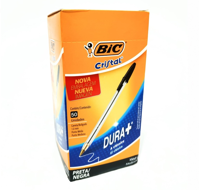 CANETA BIC CRISTAL PRETA COM 50 UN - ACIGOL 81 32285865