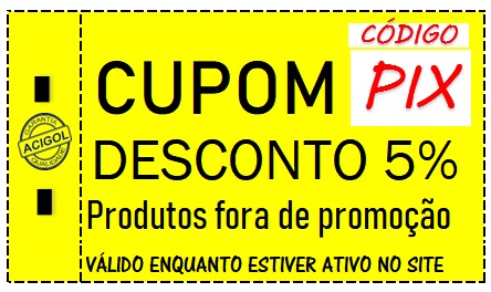 CUPOM DE DESCONTO PIX ACIGOL 03102123443
