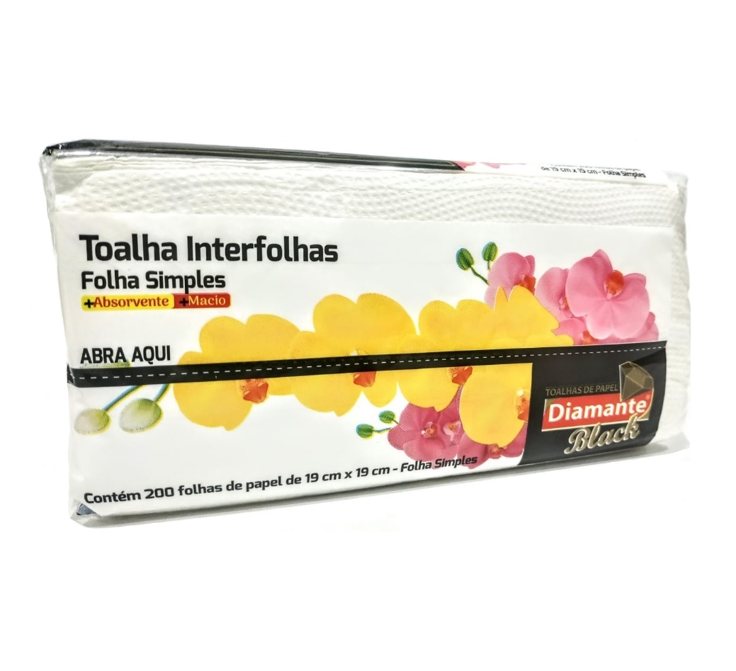 PAPEL TOALHA INTERFOLHA DIAMANTE BLECK 050921