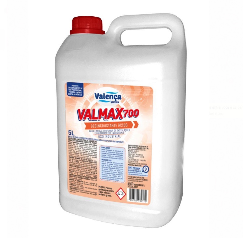 DESENCRUSTANTE ACIDO VALMAX CONCENTRADO