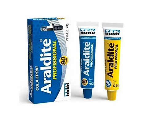 Cola Epoxi Araldite Profissional 23g 90 Min Tekbond