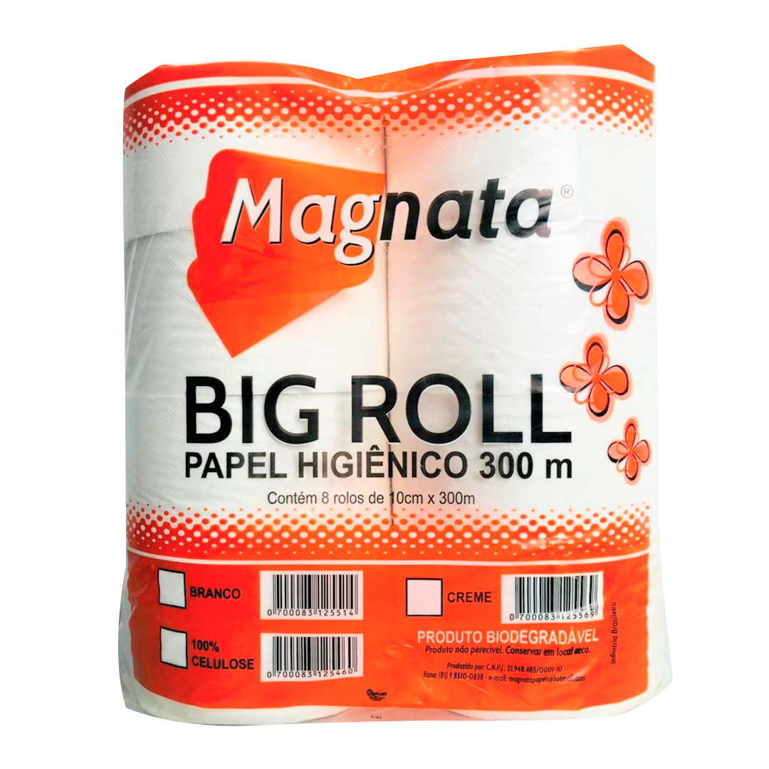 PAPEL HIGIENICO BIG ROLL MAGNATA 300M