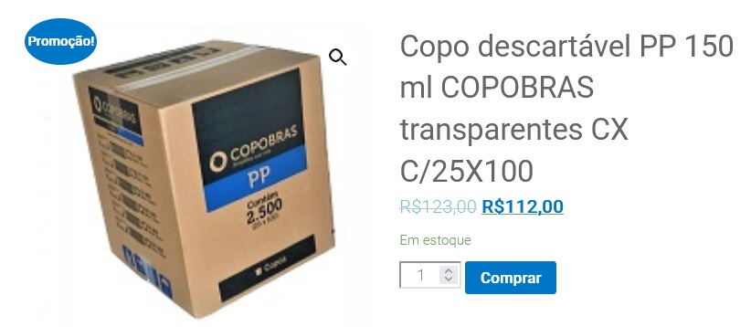 COPOBRAS PP 150 ML NO RECIFE