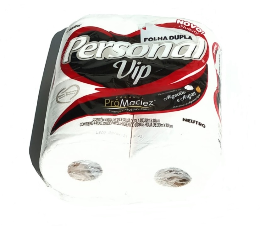 PAPEL HIGIENICO VIP PACOTE COM 4X30 METROS FOLHAS DUPLAS