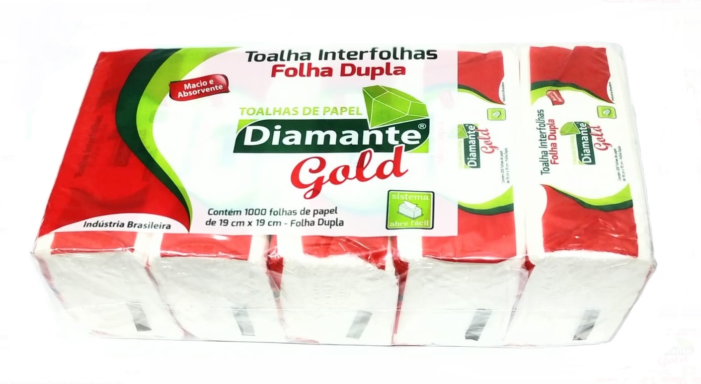 TOALHAS DIAMANTE COM 1000 FOLHAS DUPLAS