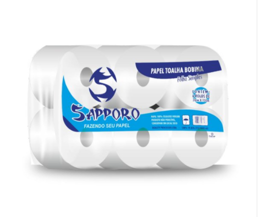 PAPEL TOALHA SAPORO COM 6X150M