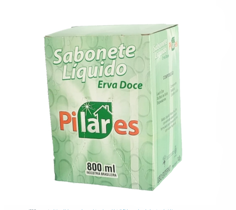 REFIL DE SABONETE LIQUIDO PILARES 800ML CX COM 12 UNIDADES