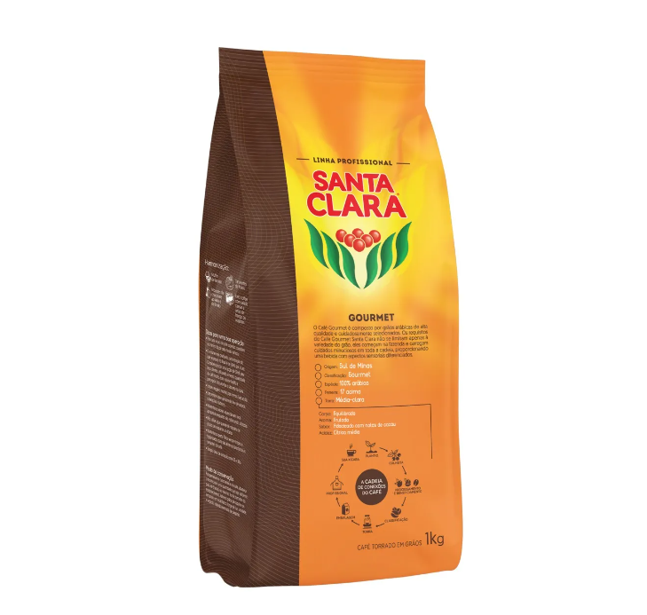 CAFE SANTA CLARA EM GAROS GOURMET COM 1 KG