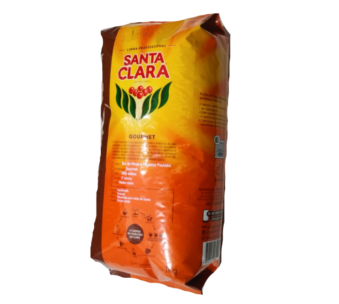 CAFE EM GRAOS GOURMET SANTA CLARA COM 1 KG 2704232350