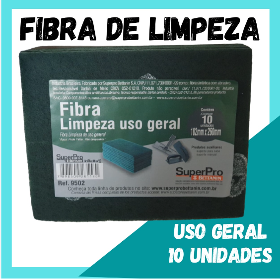 FIBRA DE LIMPEZA USO GERAL SUPERPRO 9502 NO RECIFE