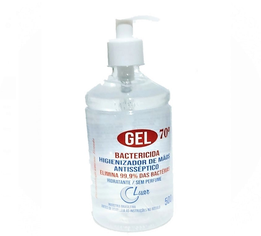 ALCOOL EM GEL LUAR MAGICO NO RECIFE 500ML PUMP 170523