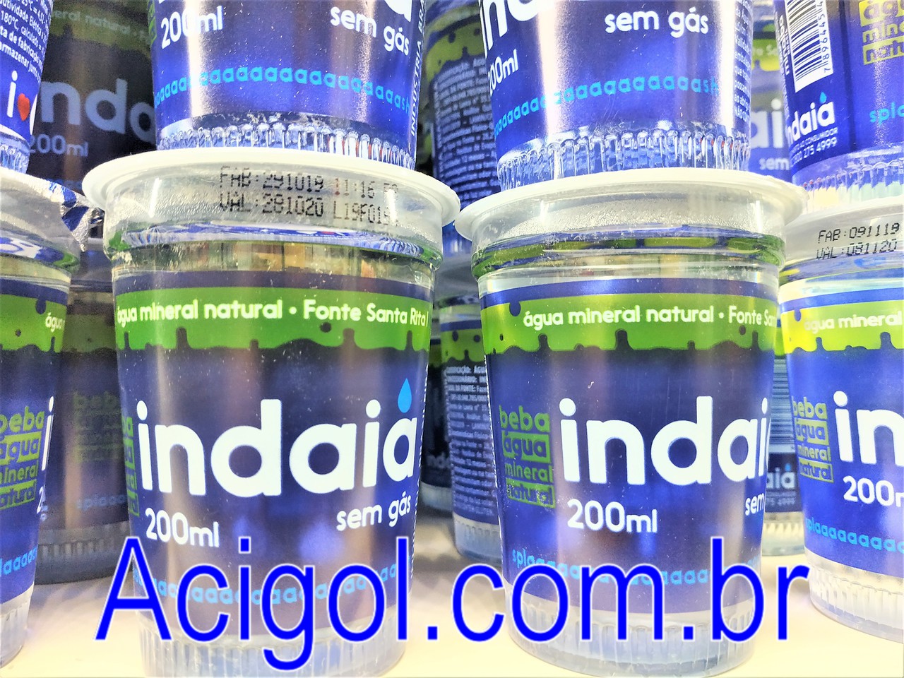 AGUA MINERAL INDAIA CAIXA COM 48 X 200 ML 161023