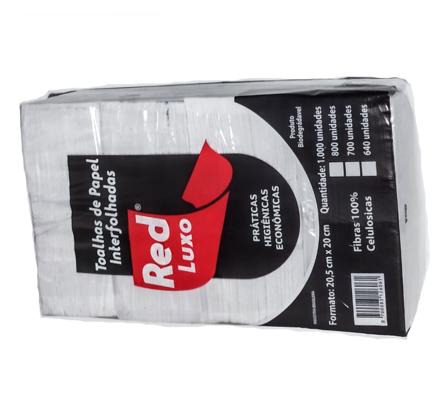 PAPEL TOALHA INTERFOLHA RED CELULOSE VIRGEM COM 1000 FOLHAS 271123