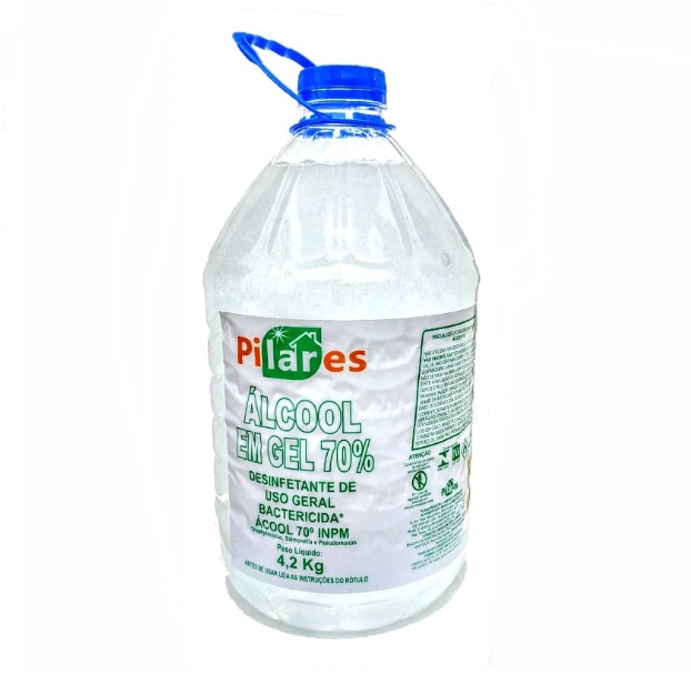 ALCOOL GEL PILARES 70 INCM COM 5 LITROS