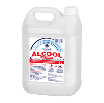 ALCOOL LIQUIDO 70 BELLO BELLA COM 5 LITROS