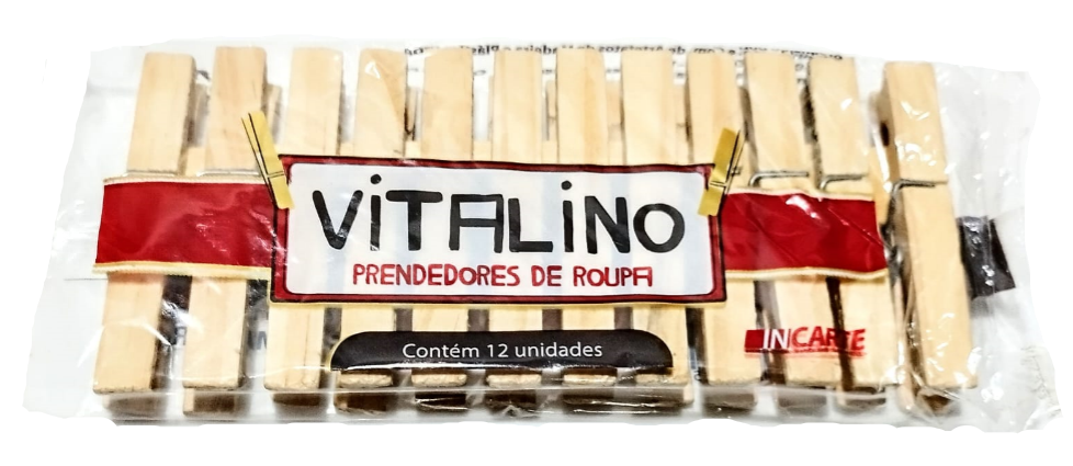 PRENDEDORES DE ROUPAS DE MADEIRA VITALINO 040824
