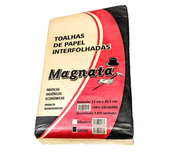 PAPEL TOALHA INTERFOLHA CREME MAGNATA 151124