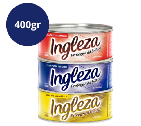 CERA INGLEZA EM PASTA NO RECIFE 400GR 121224