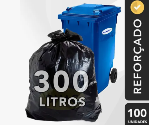 SACO DE LIXO 300 LITROS